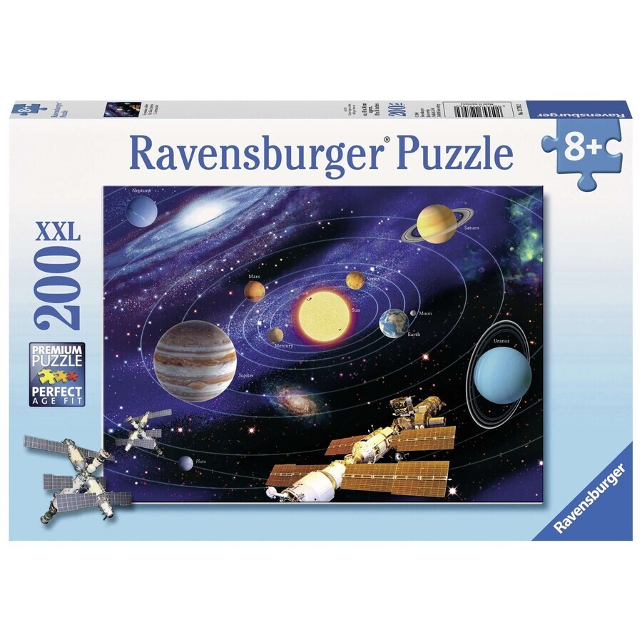 Puzzle sistemul solar, 200 piese, Ravensburger