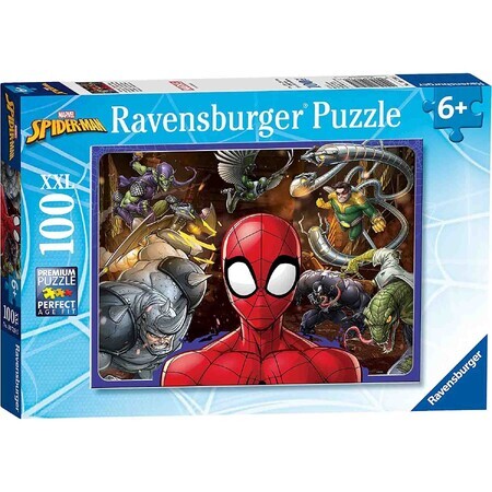 Puzzle Spiderman et les personnages, 6 ans+, 100 pièces, Ravensburger