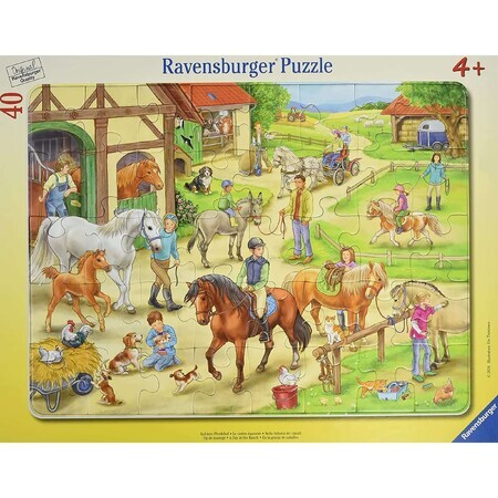 Puzzle cadre Farm, +4 ans, 40 pièces, Ravensburger