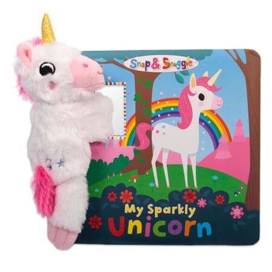 Animal en peluche et livret en anglais My Shiny Unicorn, 3 ans+, Buddy & Barney