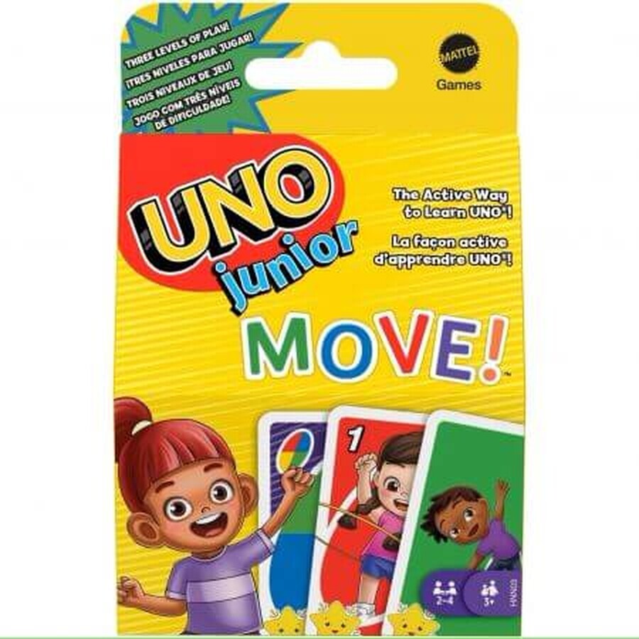 Carte da gioco Uno Junior Move, 3+ anni, Mattel