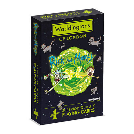 Carte da gioco Waddingtons Rick and Morty, +17 anni, Mosse vincenti