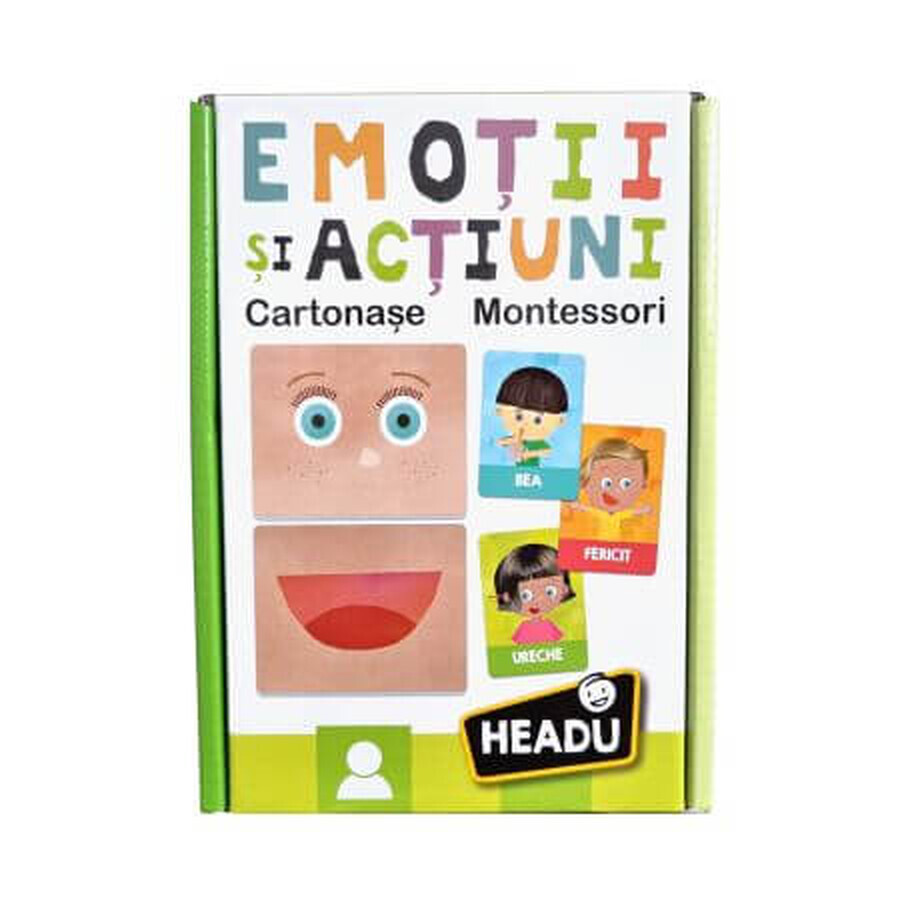 Livres émotions et actions en roumain Montessori, Headu