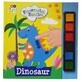Libretto da colorare e dipingere con le dita, 3 anni+, Dinosauro, Buddy &amp; Barney