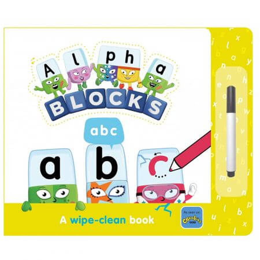 ABC interactif à écrire et à effacer, 3 ans et plus, Alphablocks