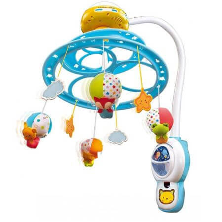Giostra musicale con luce notturna Goodnight Baby, +0 mesi, Vtech Learn Through Play