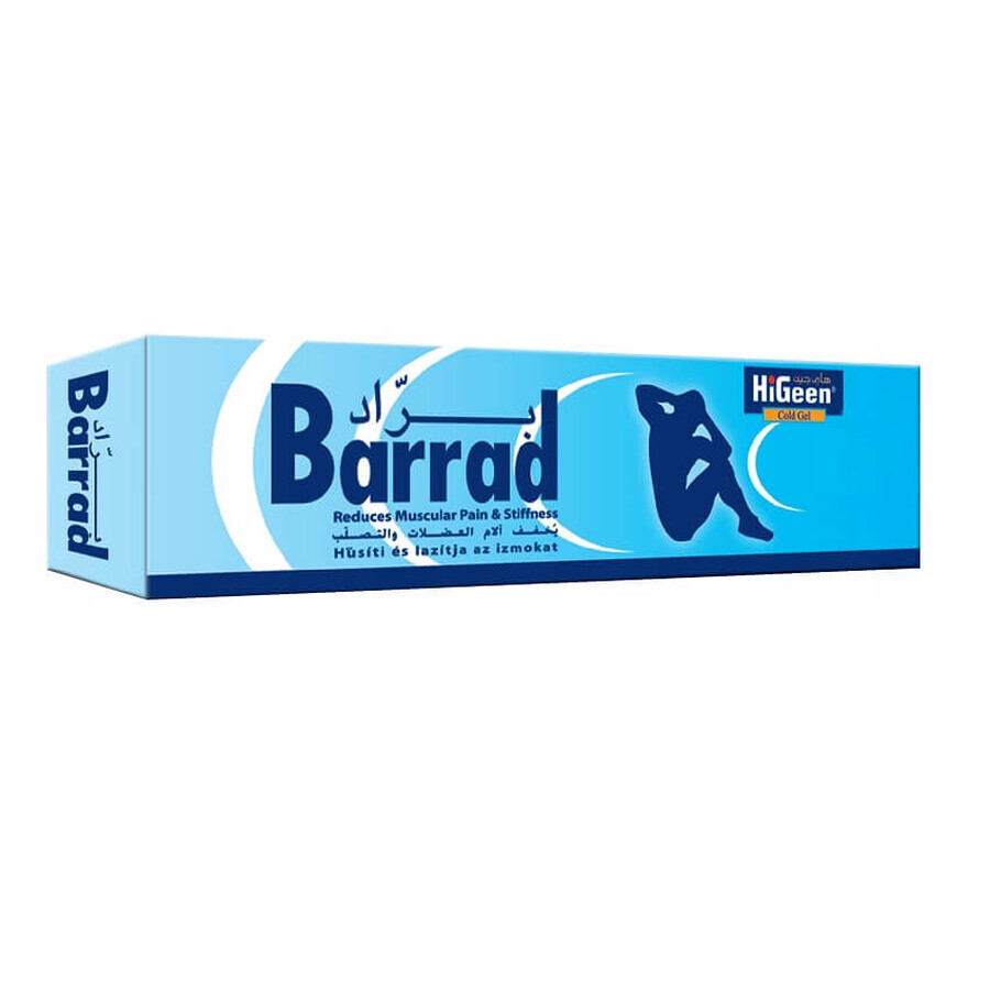 Gel froid pour les douleurs musculaires - Barrad, 120 ml, Higeen