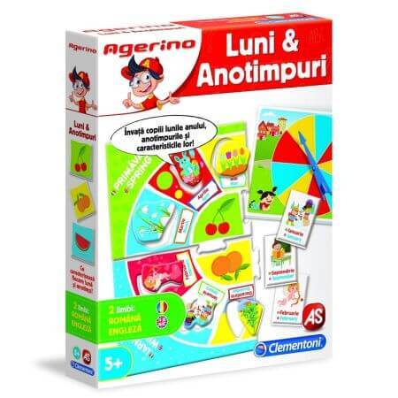 Jeu éducatif Agerino Apprendre les mois et les saisons, Clementoni