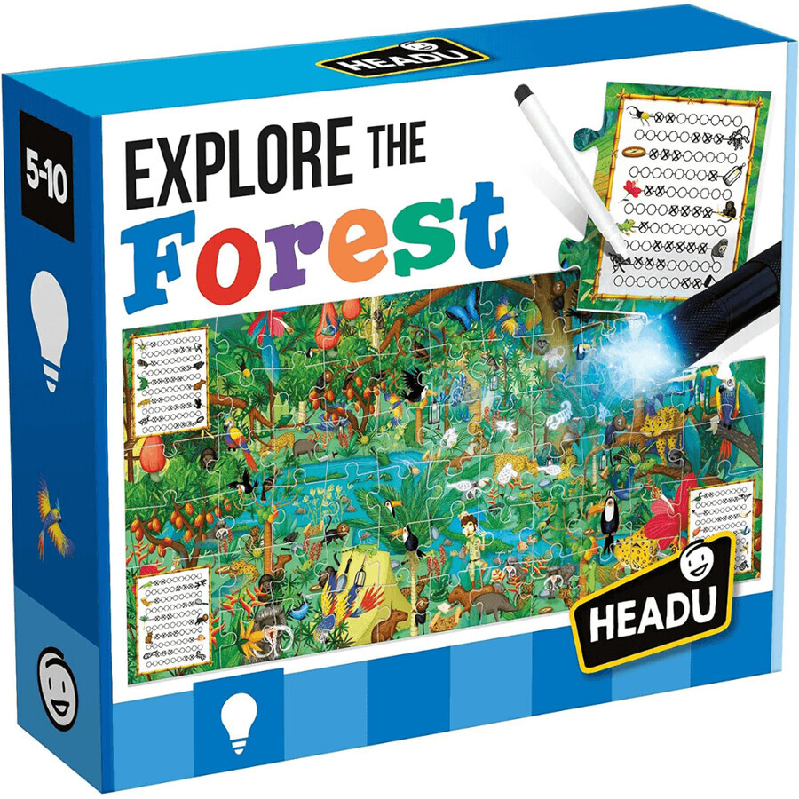 Jeu d'exploration de la forêt, 5-10 ans, Headu