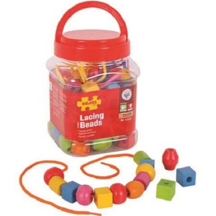 Jeu de dextérité Perles en bois, BigJigs