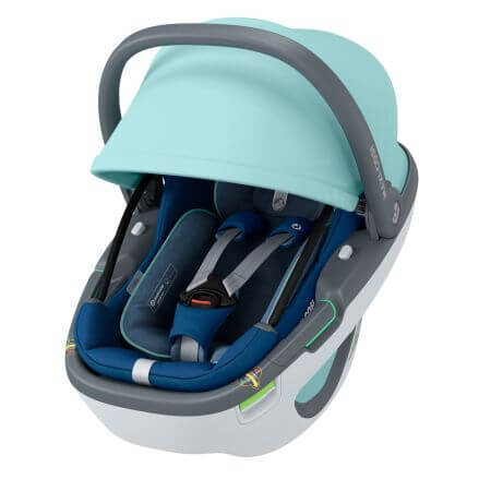 Seggiolino auto I-Size Coral 360, Esential Blue, Maxi Cosi