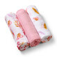 Set di 3 pannolini per bambini in tessuto, rosa, Babyono