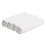 Lot de 4 couches, 75x75 cm, blanc, Tuxi Brands
