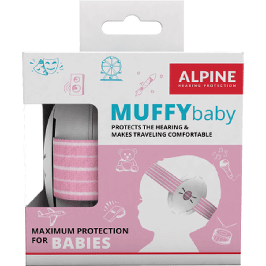 Oorkappen voor baby's, 0-36 maanden, Roze, Alpine