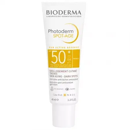 Bioderma Photoderm - SPOT-AGE Crema Solare Antimacchie Antirughe SPF 50+, 40Ml