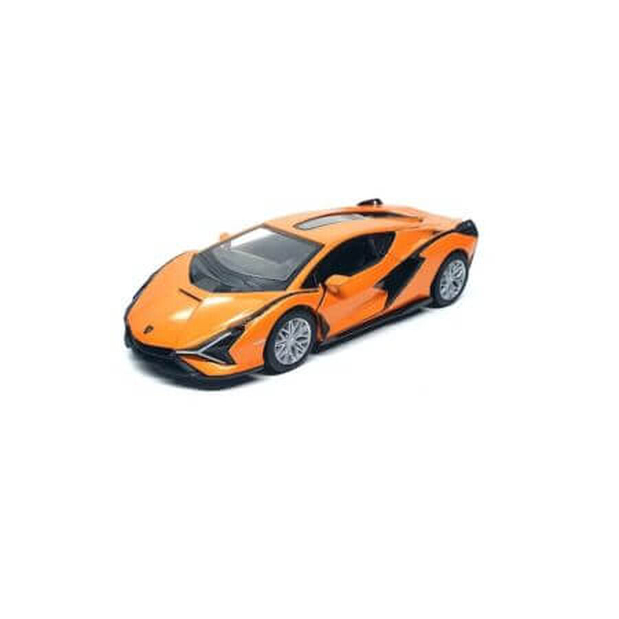 Lamborghini Sian voiture jouet en métal, 3 ans+, 13 cm, Orange, Kinsmart