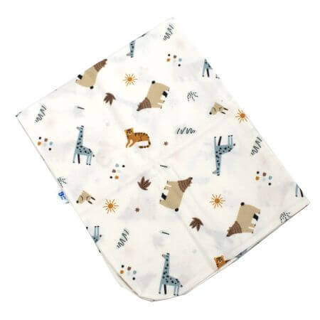 Couverture double en feutre Grizzly Bear, 80 x 100 cm, Baltic Bebe