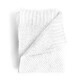 Patch en coton tricot&#233; Moss, 80x100 cm, Blanc, Tuxi Brands