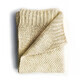 Couverture tricot&#233;e en coton mousse, 80x100 cm, Burro, Tuxi Brands