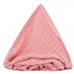 Couverture en coton tricot&#233;, 100x80 cm, rose, Fillikid
