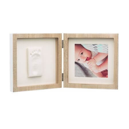 Cadre photo carré en bois avec arôme, Baby Art