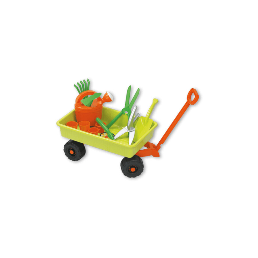 Ensemble chariot et outils de jardinage, + 1 an, Androni