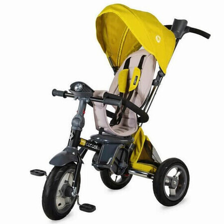 Triciclo 4 in 1 per bambini Velo Air, +9 mesi, giallo, Coccolle
