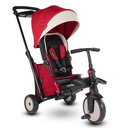 STR5 7-in-1 faltbares Dreirad für Kinder, Melange Red, Smart Trike