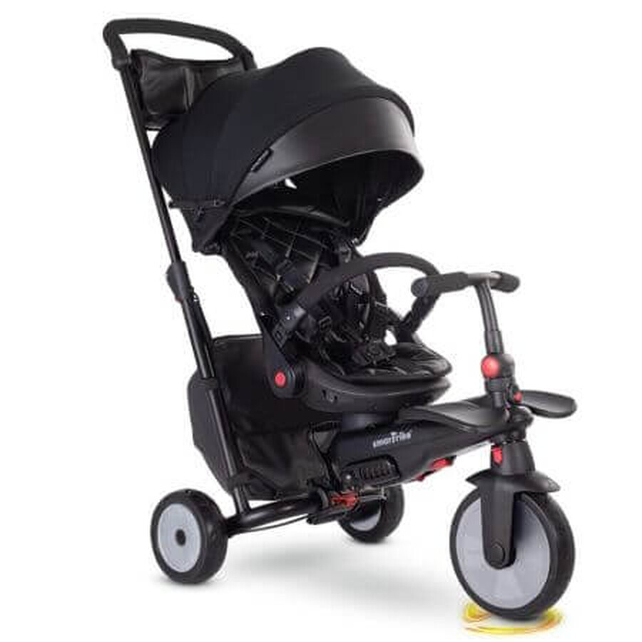 STR7 Smart Fold Urban, Black, Smart Trike 7 en 1 tricycle pliant pour enfants