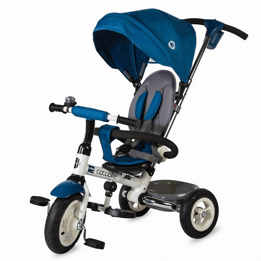 Tricycle pliant multifonctionnel Urbio Air pour enfants, Bleu, Coccolle
