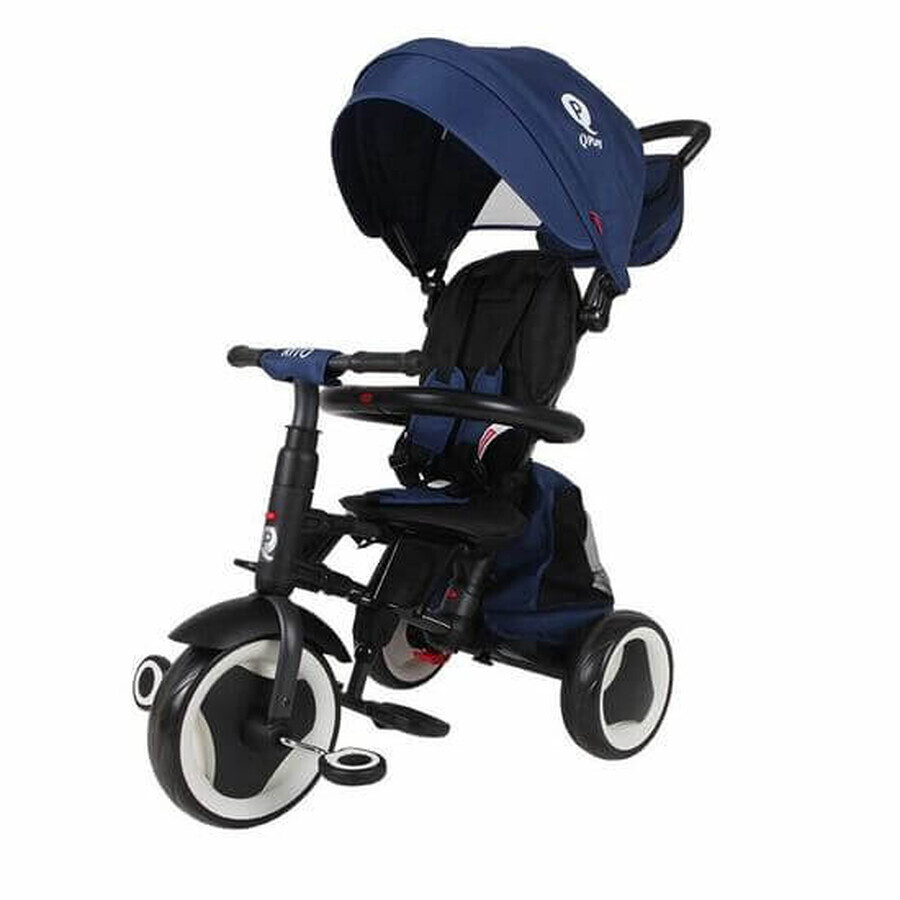 Tricycle bébé pliant Rito Plus, +12 mois, Bleu, Qplay