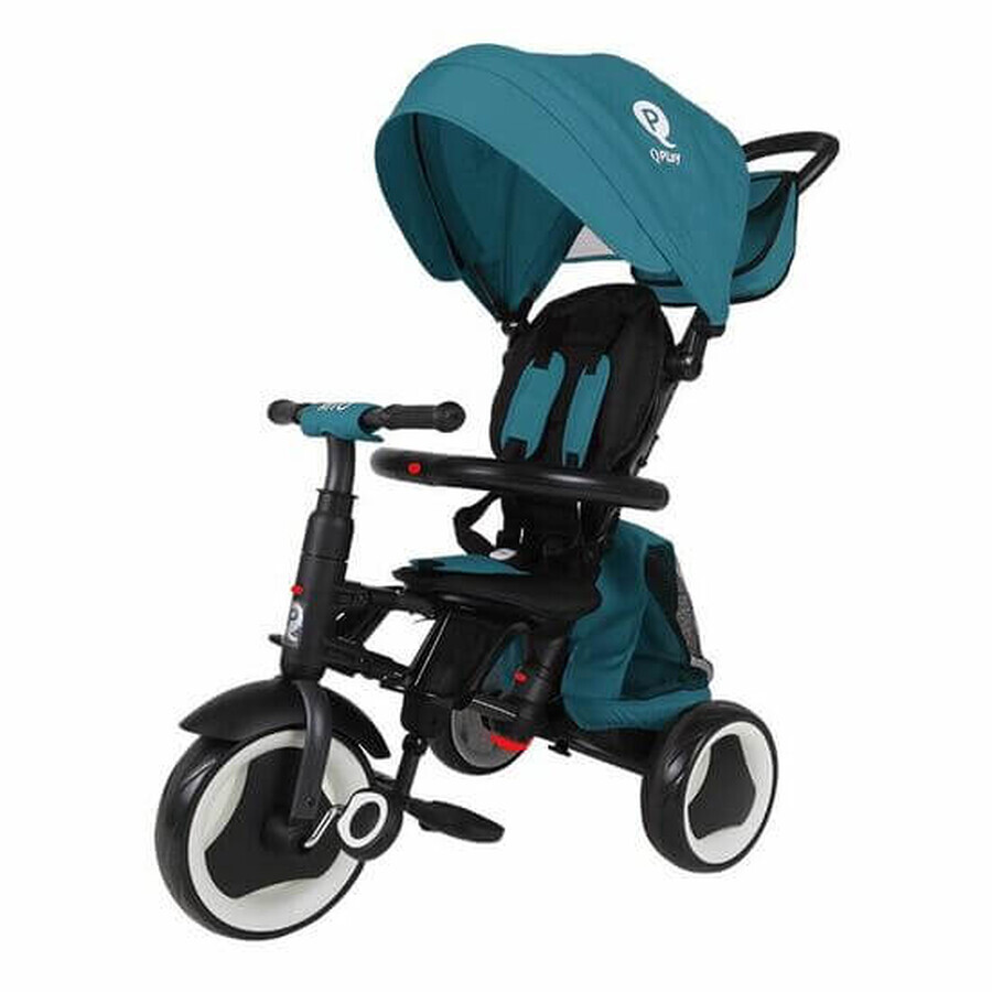 Tricycle pliant pour enfants Rito Plus, Turquoise, Qplay