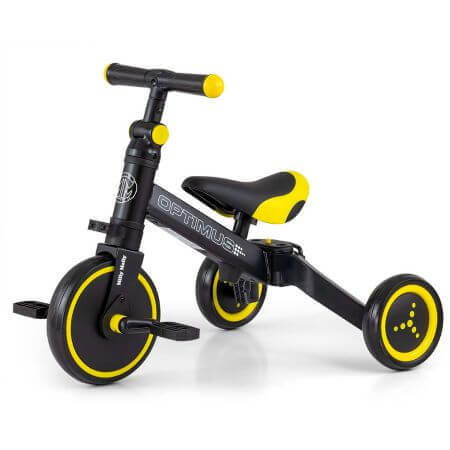 Tricycle convertible 3 en 1, Optimus Black, Milly Mally