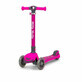 Trottinette pliante avec roues lumineuses Boogie, rose, Milly Mally
