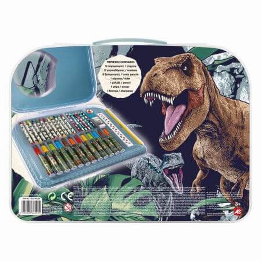 Kit de dessin Art Case Jurasic World, +3 ans, Art Greco