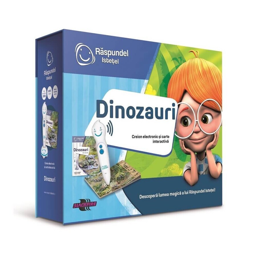 Ensemble crayon et livre interactif Dinosaures, Raspundel Istetel