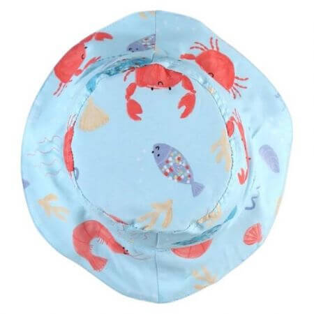 Chapeau de soleil pour enfants, 18 - 24 mois, 48 cm, Crevettes Bleues, Archi