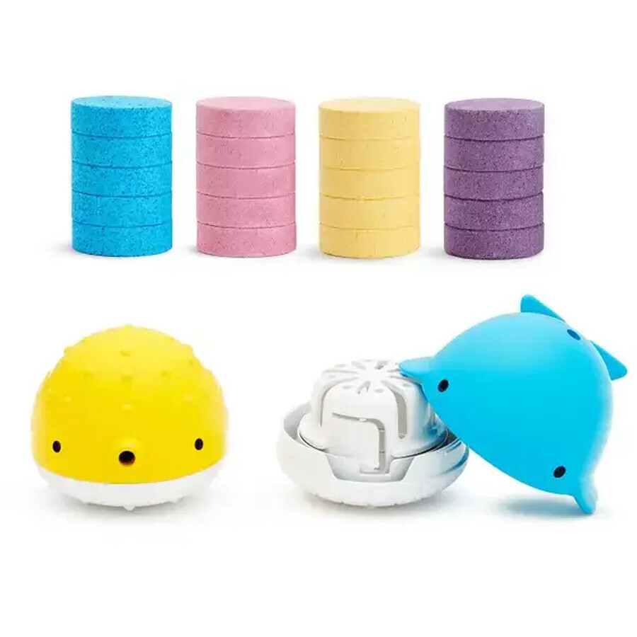 Set de 2 distributeurs de bain et 2 tablettes Colour Buddies, +24 mois, Munchkin