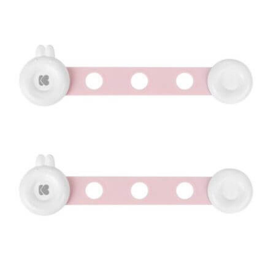 Set di 2 fusibili di sicurezza regolabili Bunny Pink, 4,2*1,6*16,5 cm, Kikka Boo