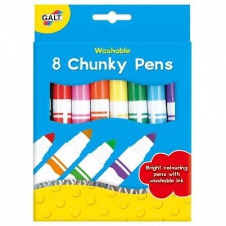 Set de crayons de couleur lavables, 8 couleurs, Galt