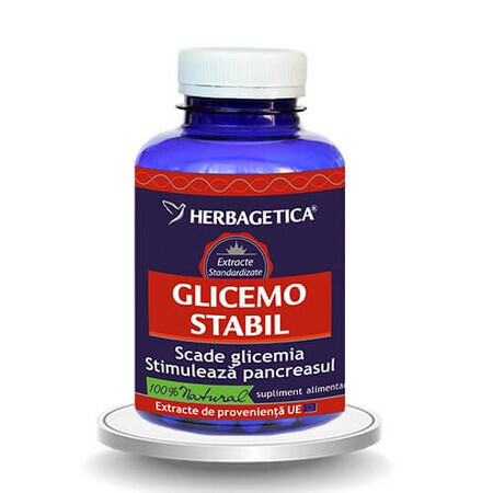 Glicemo Stabil, 120 gélules, Herbagetica