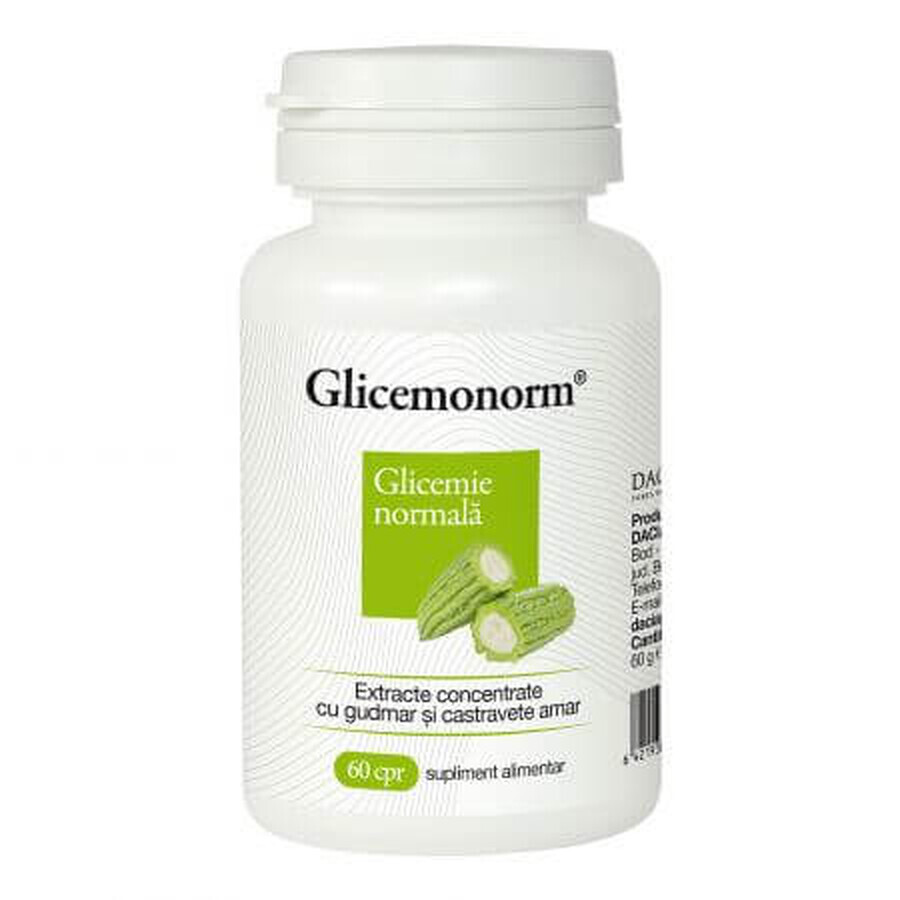 Glicemonorm, 60 compresse, 1+1, Dacia Plant
