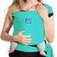 Sistema di indossamento per bambini, fascia elastica, verde oceano, primo abbraccio