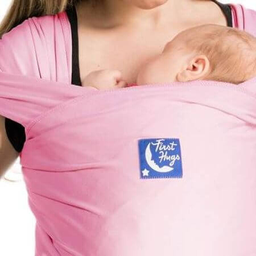 Baby Wear System, Wrap Elastic, Rosa, First Hug