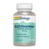 Glucomannane 600 mg Solaray, 100 gélules, Secom
