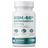 Ashwagandha KSM, 500 mg, 30 vegetarische Kapseln, Nutrific