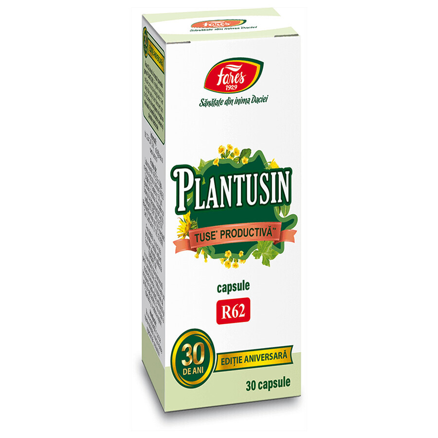 Plantusin Toux productive, 30 gélules, Fares