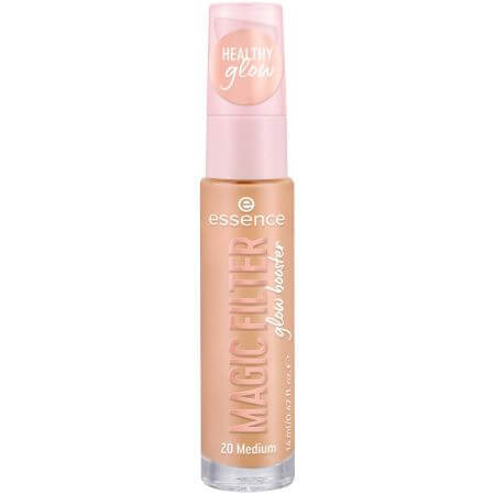 Base de maquillaje con color Glow Booster Magic Filter, 20 - Medio, 14 ml, Essence