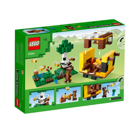 Casuta albinelor Lego Minecraft, 8 ani+, 21241, Lego