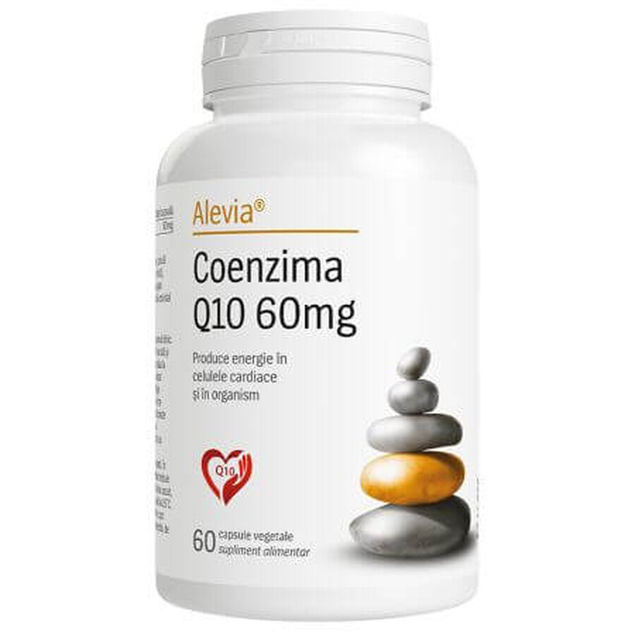 Coenzyme Q10, 60mg, 60 gélules végétales, Alevia